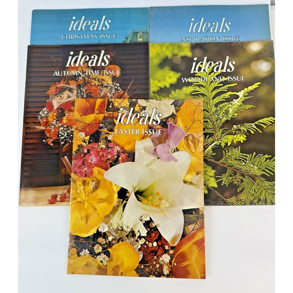 Ideals Magazines 1977 Lot of 5 Christmas Autumn Easter Inspiration Woodlands